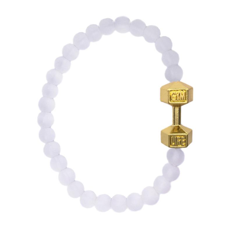

Gym Life Bead Barbells Bracelet Factory Direct Sale Inspire Bodybuilding Jewelry