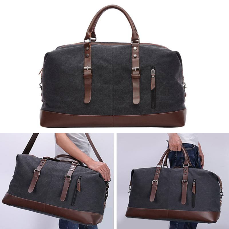 

Travel Bag Large Capacity Men Hand Luggage Travel Duffle Bags Weekend Bags Women Multifunctional Malas De Viagem #8, As pic