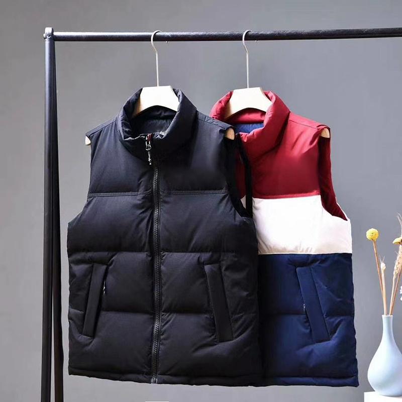 Men Sleeveless Down Jacket Coat Winter Vest Zipper Casual Winter Jacket Men Women Coat Fashion Jacket Vest Tops S-3XL