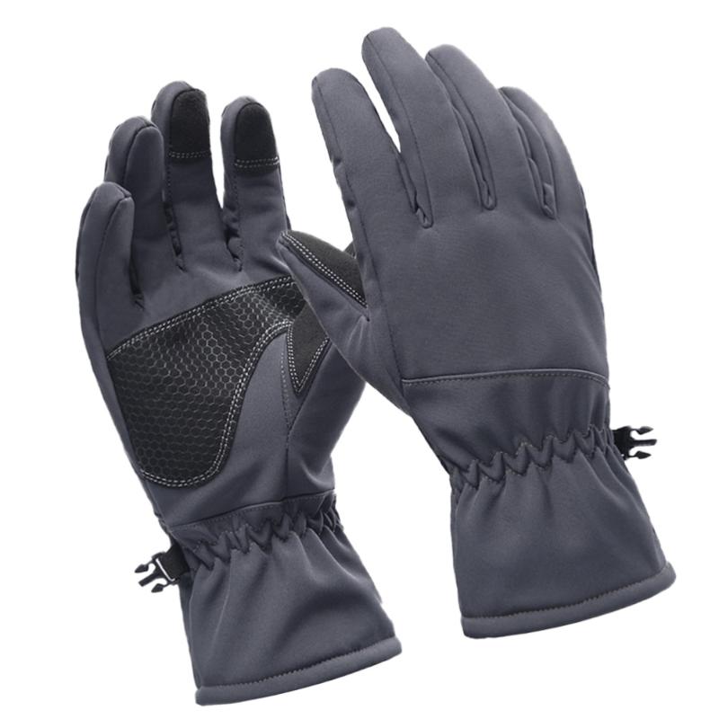 

Winter Sports Ski Riding Windproof Finger Anti-splashing Water for Outdoor Riding Climbing Hiking (B, Black