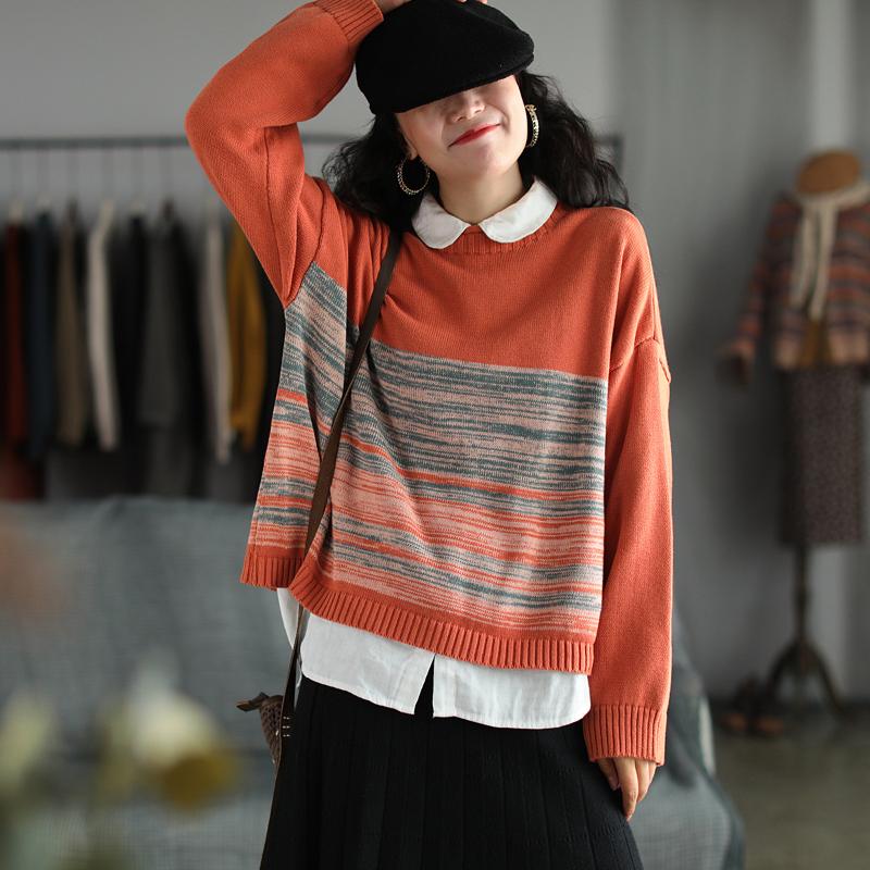 

good quality vintage pullovers loose long sleeve autumn winter women sweater
