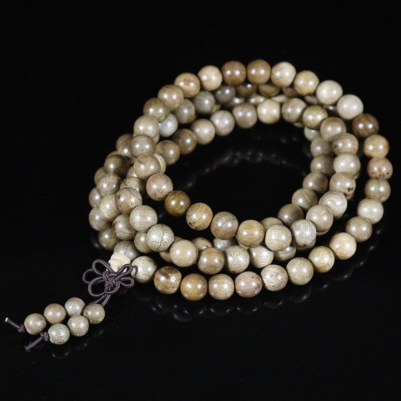 

Natural 8mm Wood 108 Prayer Beads Mala Bracelet Necklace For Women Fashion Exquisite Wristband Meditation Charms Bracelet