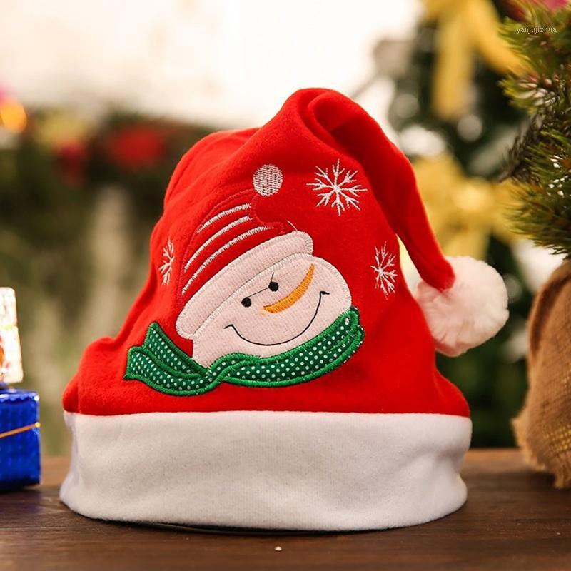 

Santa Claus Hat New Year Christmas Hat Cute Non-Woven Embroidered Christmas Party Decoration Ornaments Xmas Costume Accessories1