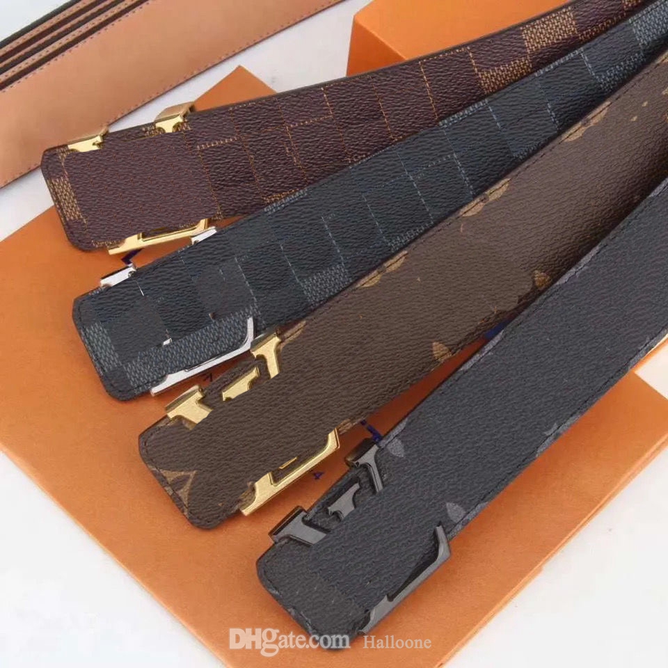 2022 Belts M9608 Men Womens Designer Belt Fashion Mens Sliver Black Golden Business Genuine Leather Big Gold Buckle Women Casual Ce