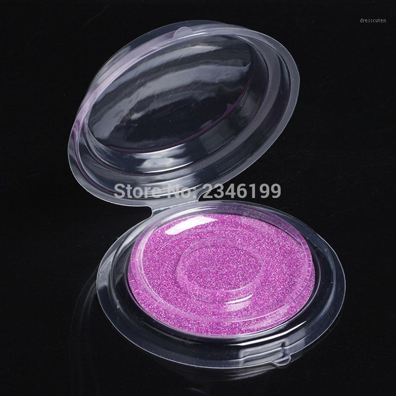 

Empty Eyelash Packing Box Transparent Plastic Eyelash Box Empty Cosmetic Packaging Gold Silver Pink Packaging 50pcs1