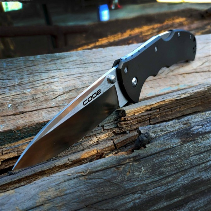 

High recommend Cold Steel Code 4 Folding Knife Outdoor Camping Survival Self-Defense Tactical Tool