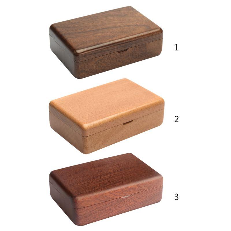 

Rectangle Shaped Wedding Valentines Engagement Wooden Ring Bearer Box Handmade Rustic Wedding Ring Box Holder Walnut