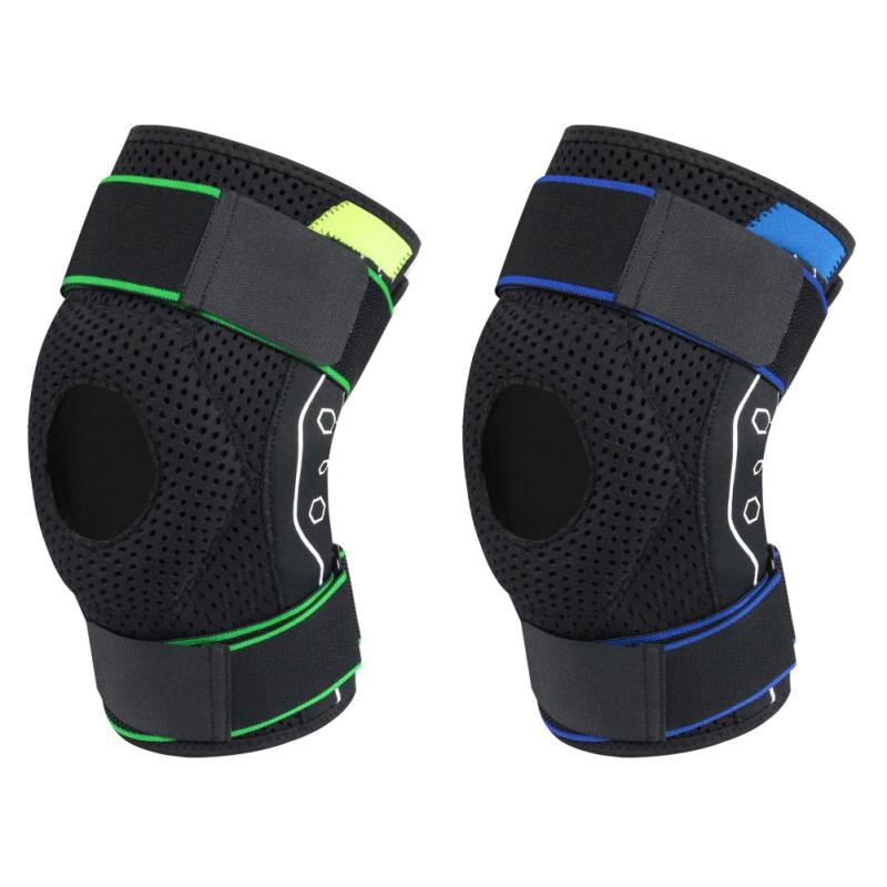 

1PCS Compression Knee Support Sleeve Protector Elastic Kneepad Brace Springs Gym Sports Basketball Volleyball Running
