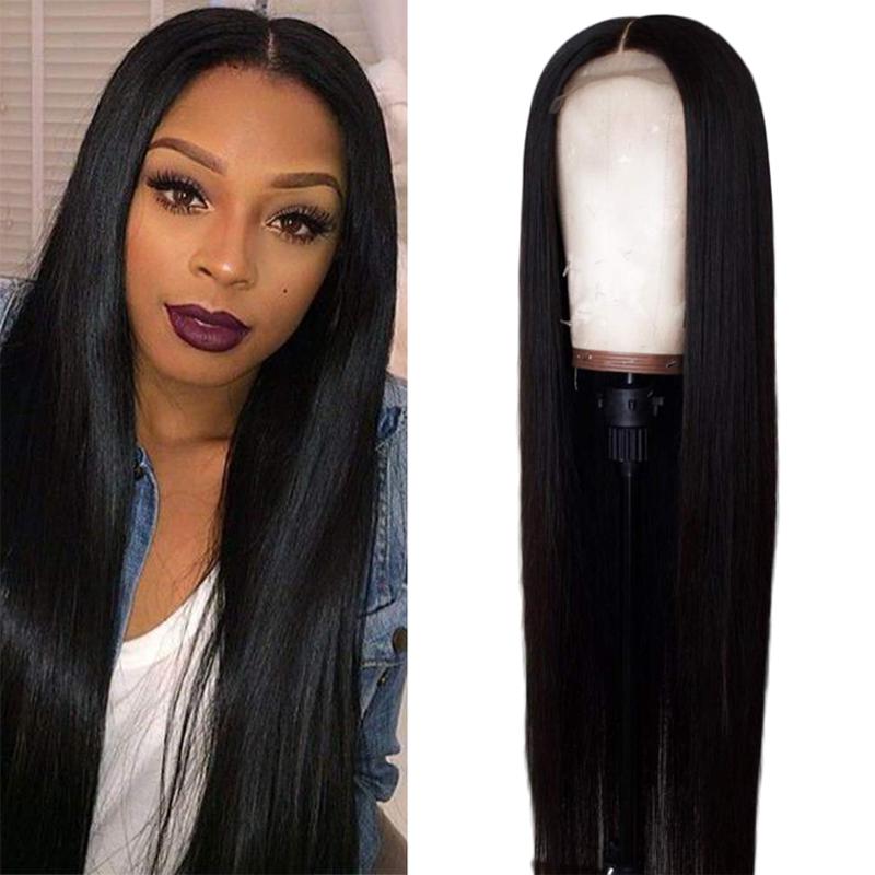 

13x4 Straight Lace Front Human Hair Wigs Lace Frontal Wigs Remy Brazilian Human Hair for Women 250 Density, Natural color