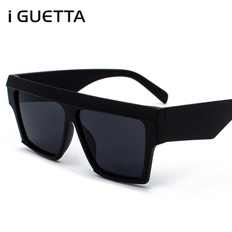 

iGUETTA Square Sunglasses Women 2020 Vintage Personality Big Frame Design Men Beach Sunglass Brand Designer Fashionable IYJB203