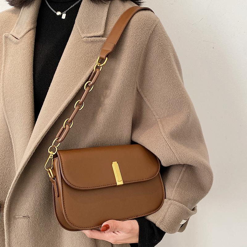 

Designer Pu Leather Women Shoulder Bag High Quality Ladies Small Purses and Handbags Fashion Female Crossbody Bags for Women New, Beige