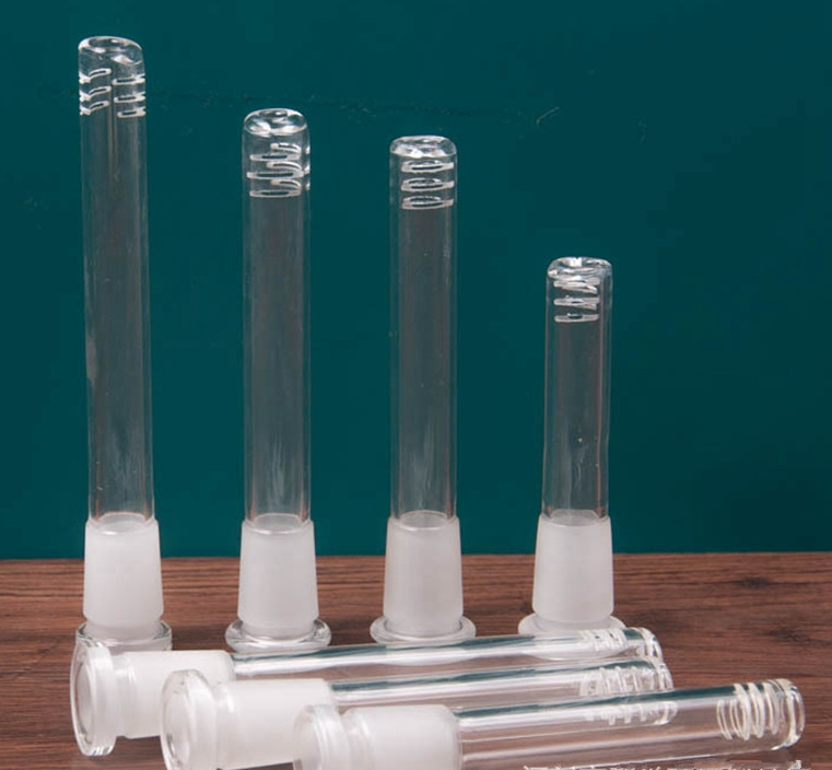

Glass Downstem Pipe Flush Top Female Stem Reducer Adapter 14-18mm Lo Pro Diffused Glass Down Stem Diffuser for Glass Pipes Bongs