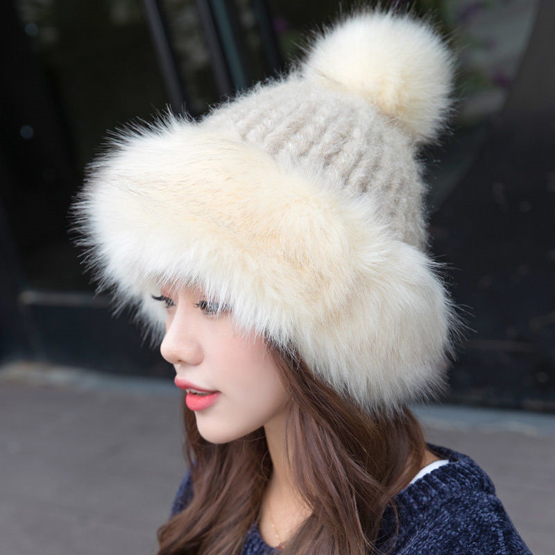 

Hat children winter 2021 fur lovely fashion princess stuffed wool knitted or crocheted, Mongolian warm hat, A8