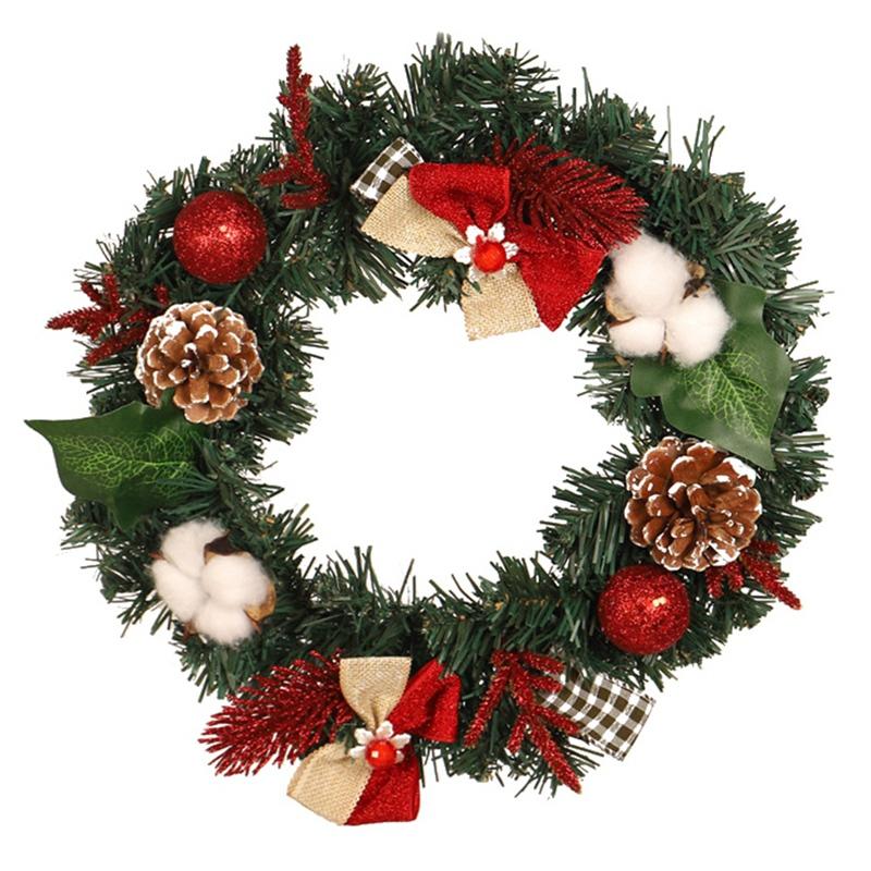 

Front Door Wreath Pine Cone perfect Christmas Decor for Winter Holiday New Year Indoor Outdoor Used, Green