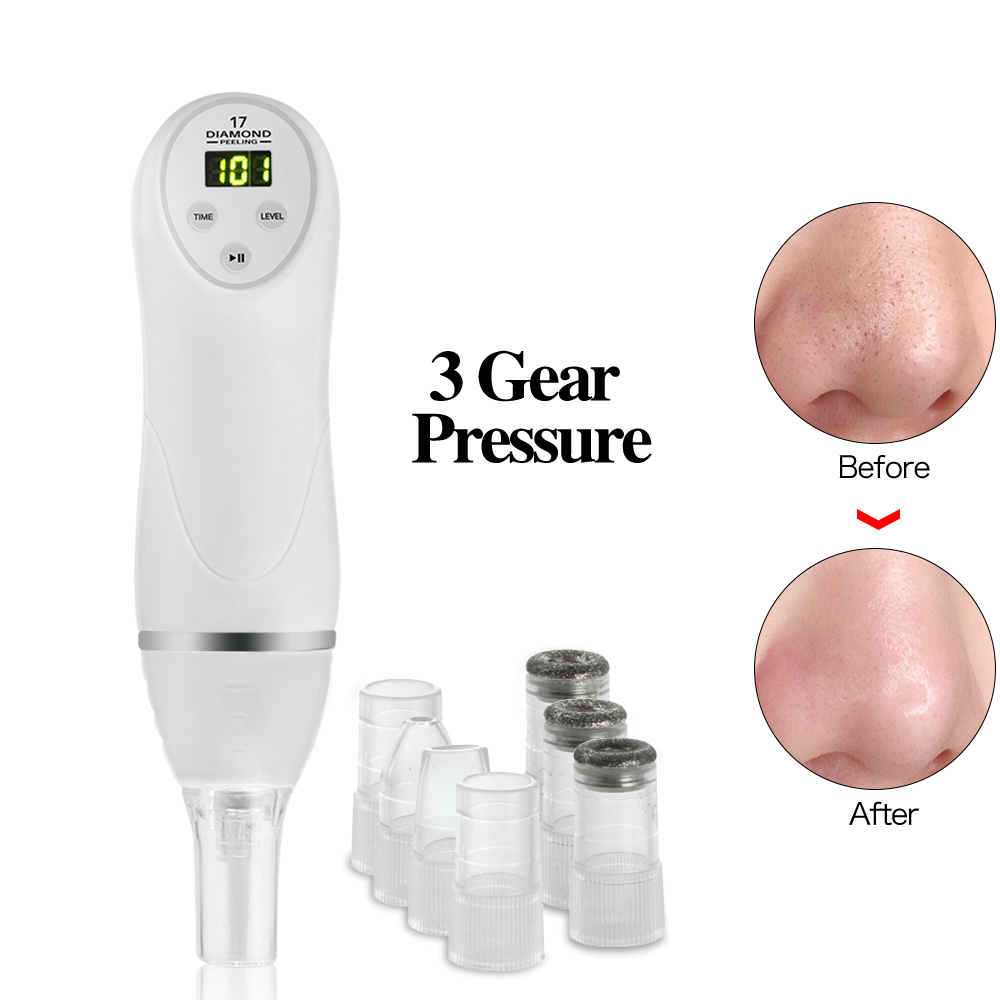 

Diamond Dermabrasion Peeling Vacuum Suction Blackhead Acne Pore Removal Face Cleaning Facial Cleaner Beauty Face Massage