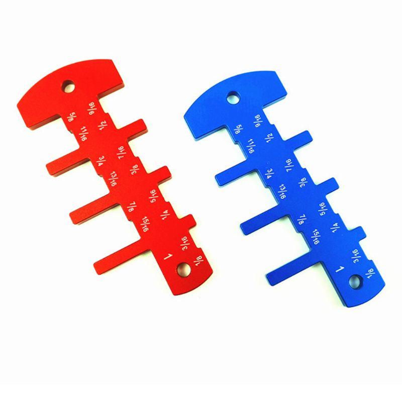 

Height Gauge Imperial Inch Height Template Aluminum Alloy DIY Woodworking Tool