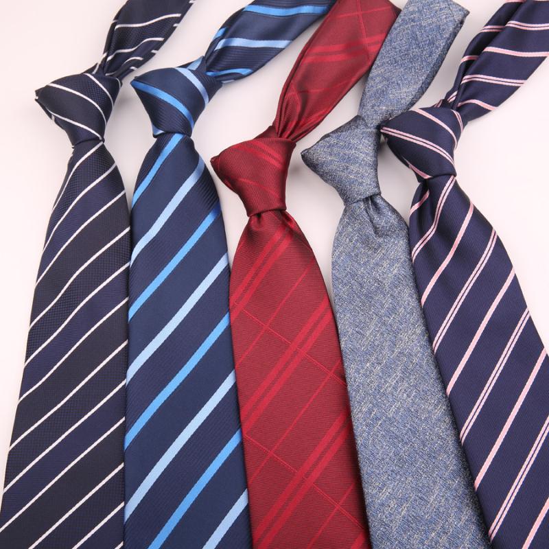 

2020 8cm Business Neck Ties for Mens Shirt Polyester Ties Necktie for Wedding Party Gravata Business Cravat Custom Logo