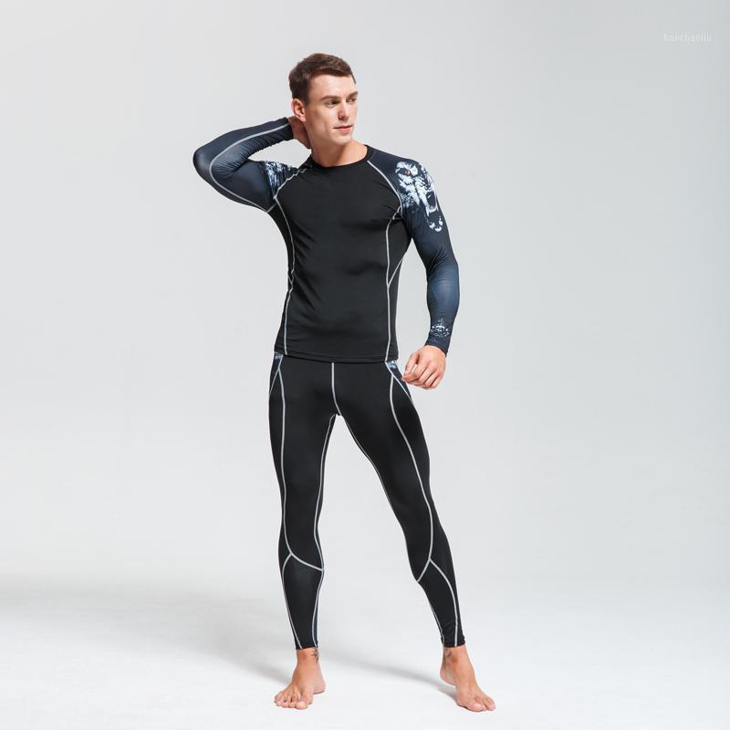 

Men and women comprehensive training sports suit Gym outdoor compression cycling clothing jogging running tights shirt leggings1, Pants