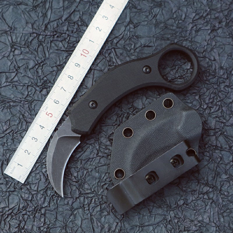 

High Quality Mini Karambit Claw Knife 440C Fixed Blade Push EDC Outdoor Self Defense Camping Tactical Knife Pocket Walking Survival Knife
