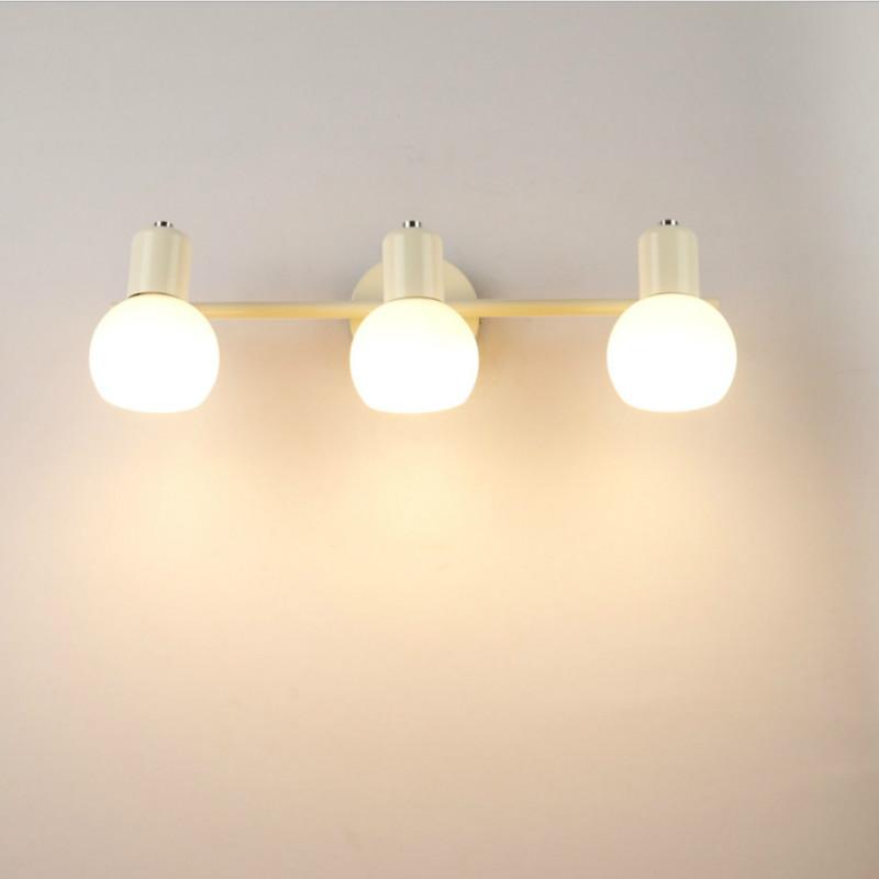 

American Style White LED mirror front light Modern bathroom toilet make-up mirror cabinet lamp living room wall lights WY428