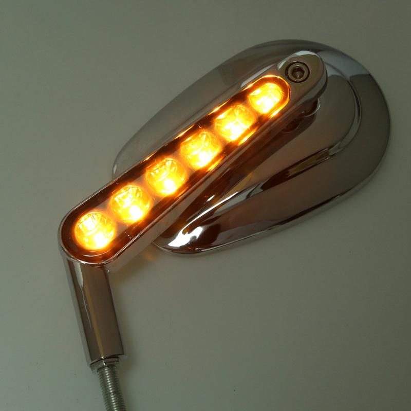 

Rearview Side Mirrors With Amber LED Turn Signals For VRSCF 09-17