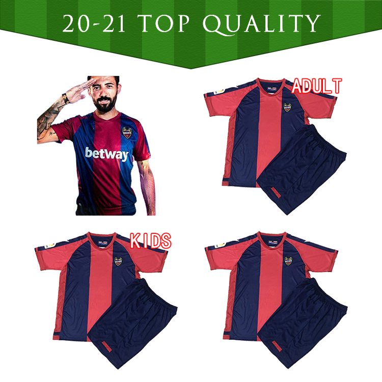 

2020 2021 Top Levante UD Soccer Jersey 2020 2021 Fans Version Rochina camisetas de futbol Levante A.J.Morales football shirts uniforme, Black;yellow