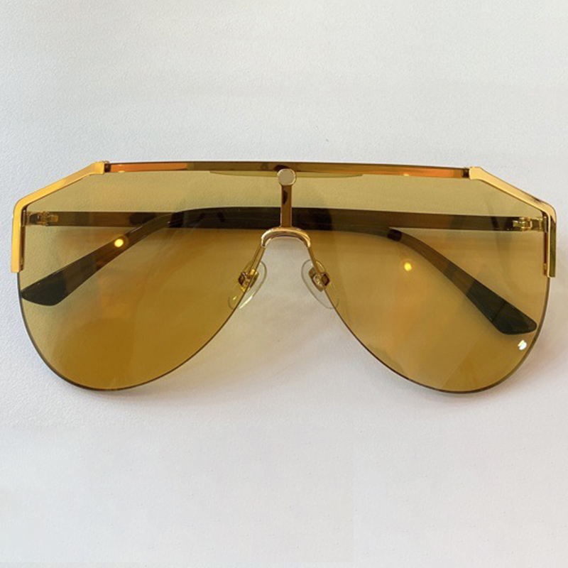 

pea Uma das mulheres 2020 marca luxo grandes dimenses homens piloto culos de sol espelho retro tons uv400 oculos BNMY