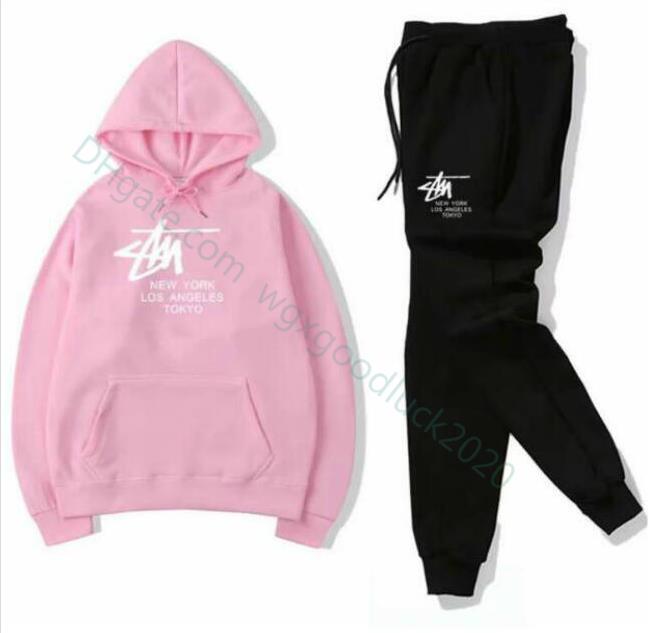 

Free shipping mens Womens active set tracksuits Hoodies Sweatshirt +Pant Sport Track suits Two Pieces jogging sets survetement femme clothes, Gray