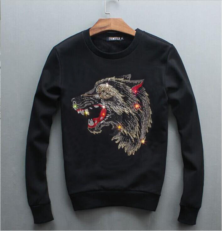 

Casual Male Winter Diamond Design 2020 Man Fashion Hoodies O-neck Sweater Tops Clothes 3hzh, The shown