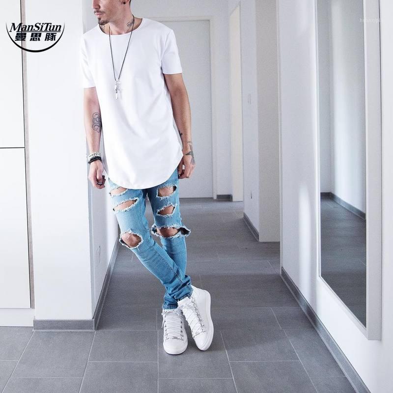 

Men's T-Shirts Man Si Tun Summer Men Short Sleeve Extended Hip Hop T Shirt Oversized Kpop Swag Clothes Men's Casual West Shirt1, Gray