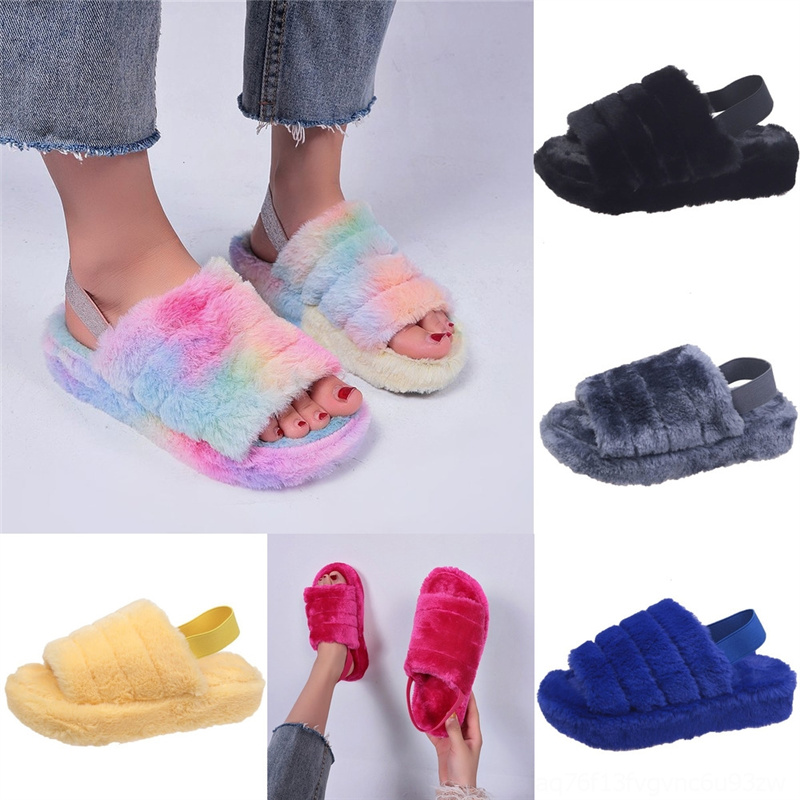 

PHjKb New Designer Lady Summer Flat-soled Golden Button Beach designer Slippers Lady Designer Slippers dener Belt Flat-soled Leather, Black