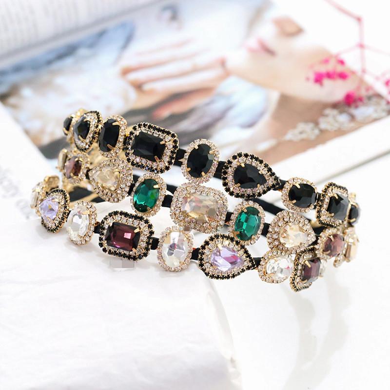 

Style Women Headbands Fashion Rhinestone Sport Hair Bands for Girl High Quality Bohemian Hairband Hair Jewelry 4 colors