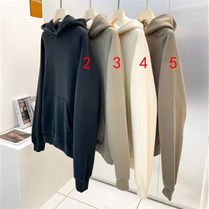 New hoodies with fleecy letters on the back for men and women-image-749410473