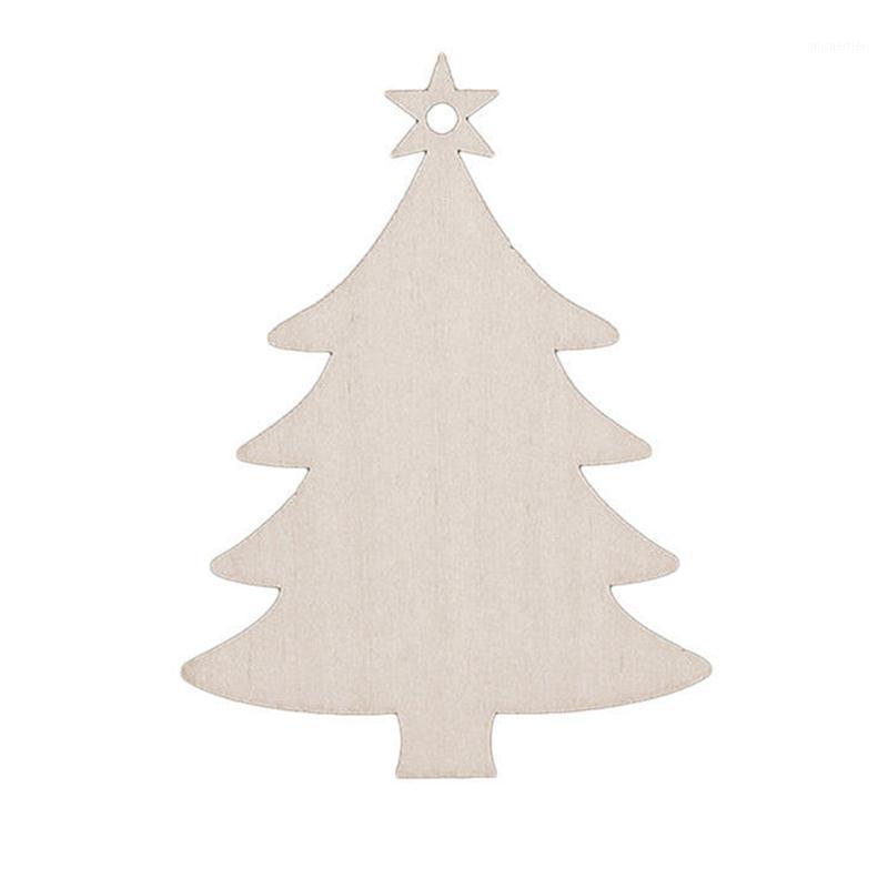 

LYFS 10Pcs Cute Cartoon Wooden Pieces Cutouts Craft Embellishments Christmas Wooden Baubles Hanging Ornament Christmas Decor1