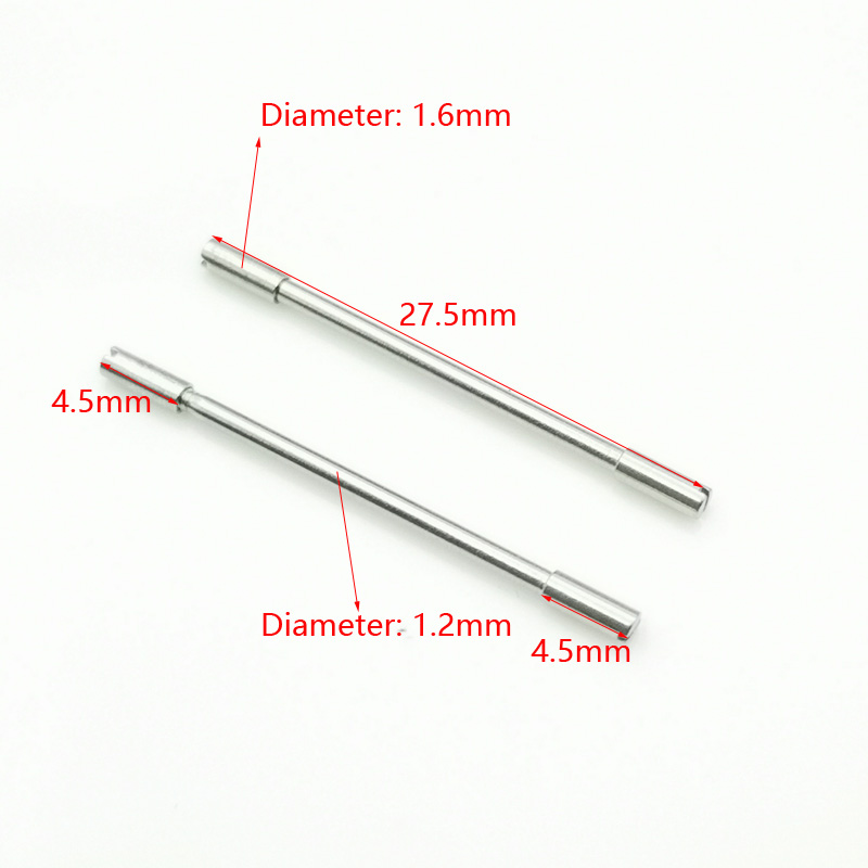 

2 PCS 27.5mm Length 1.5mm Head Diameter 1.2 Middle Diameter Steel Screws Link for Royal Oak Offshre 28mm Watch Band Strap