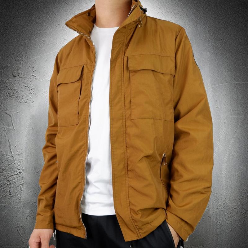 

Men Outdoor Jacket Trekking Hiking Coat Men Jacket Stand Collar High Quality Slim Outdoor Coat Waterproof Outside Wear, Black