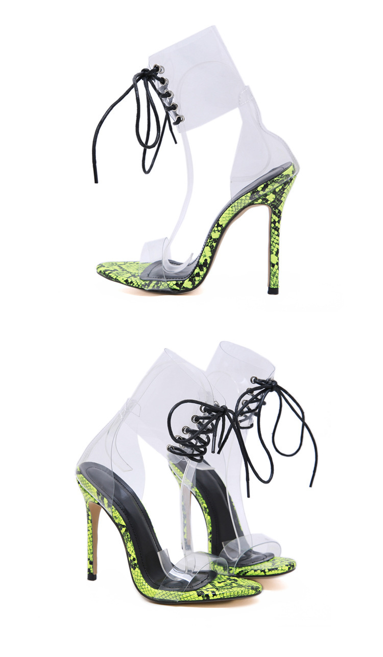 

2020 Sexy Female Hair Sandals Toe Fine Leaps Transparent Rents Even High Leap Summer Jelly Shoes Vnyy, The picture