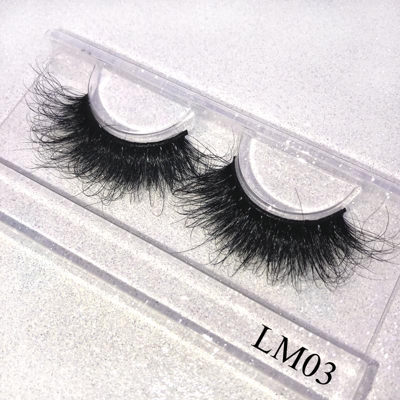 

3D Mink False Eyelashes Only With Tray 100% Handmade Wispy Fluffy Long 28mm Lashes Extension Makeup Cilios