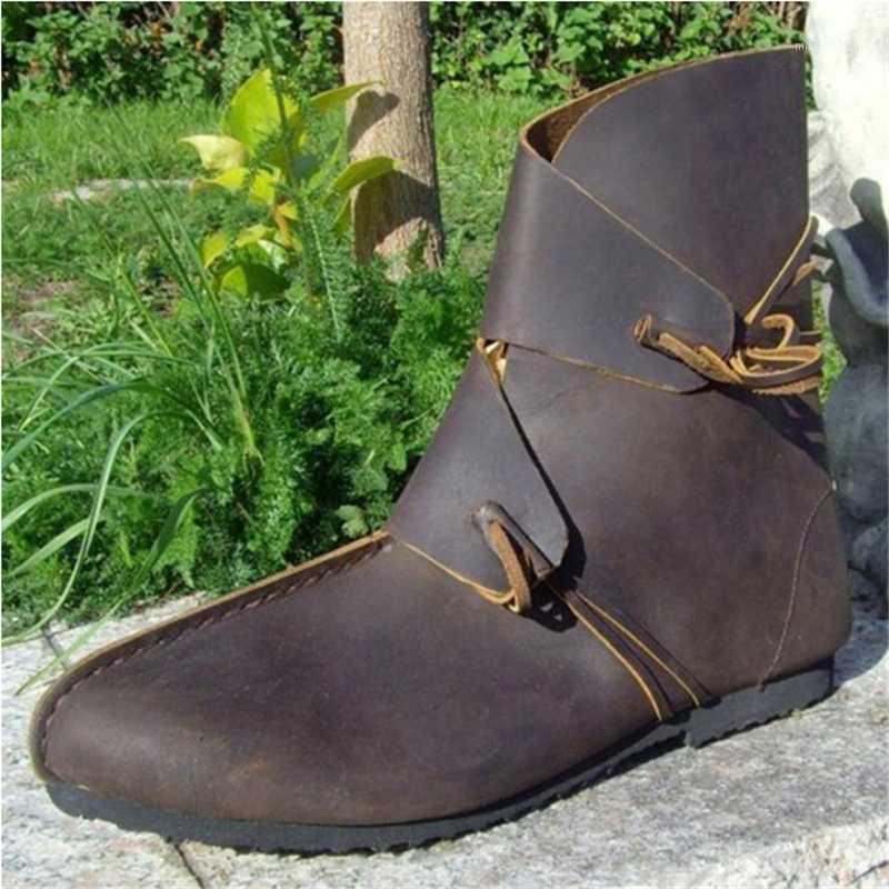 

2020 Winter Couple Boots Fashion Hasp Mid-tube Boots Leather Tassel Flat with Round-Toe Knight Mid-calf Shoes Botas Mujer1, Khaki