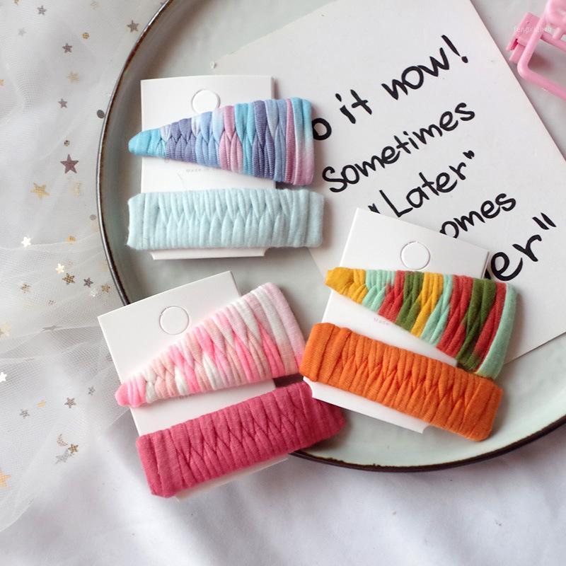 

Sweet candy color hairpins geometric shape girl color Triangle Dentate cloth BB clip bangs hair clip hair accessories1