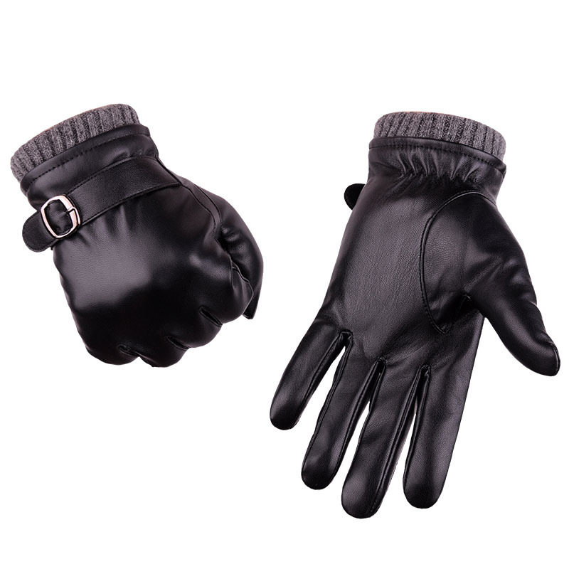 

High Quality Winter Outdoor Business Leather Driving Keep Warm Gloves Cool Screen Touch Fingers Glove
