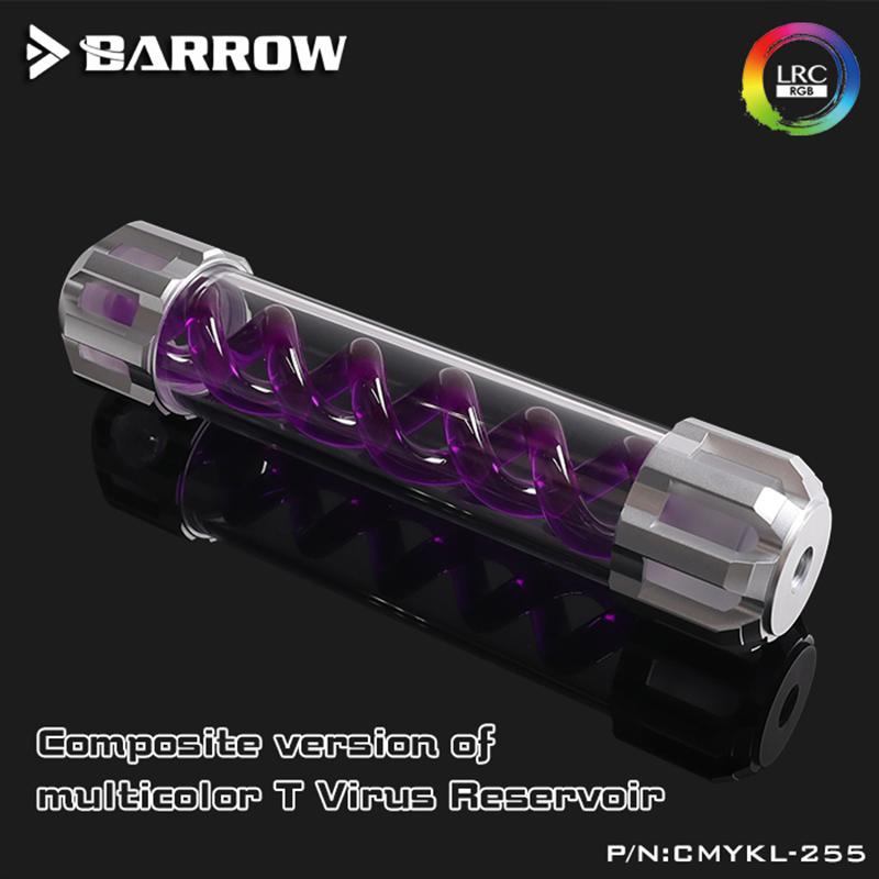 

Barrow CMYKL-255, Composite Type -T Reservoirs, Aluminum Alloy Cover + Acrylic Body, Multiple Color Spiral, 255mm