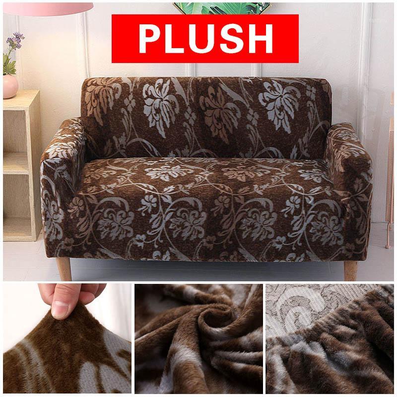 

Thick Plush Sofa Cover Non-slip Stretch Elastic Couch Cover Slip-resistant All-inclusive Slipcover Towel velvet 1/2/3/4-seater1