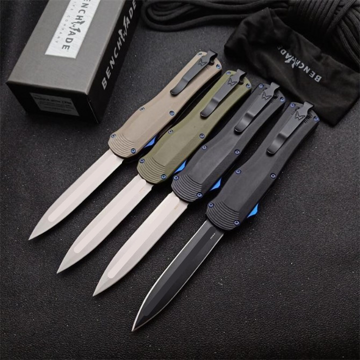 

06CNC mini VG10 blade 60-62HR Benchmade BM3300 UTX85 UT121 trumpt 3 "T6 aluminum handle camping automatic knife EDC tool