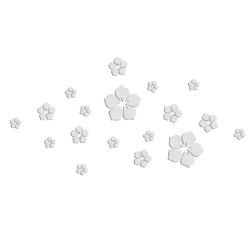 

1 Set Acrylic Wall Sticker Flower Sticker Modern Mirror for Home Wall
