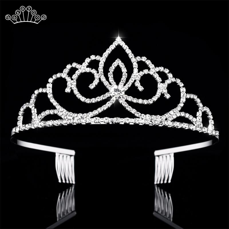 

18 Models Wedding Bridal Princess Crystal Rhinestone Crown Headband Tiara Hair Clip for Party Gift Hair Jewelry