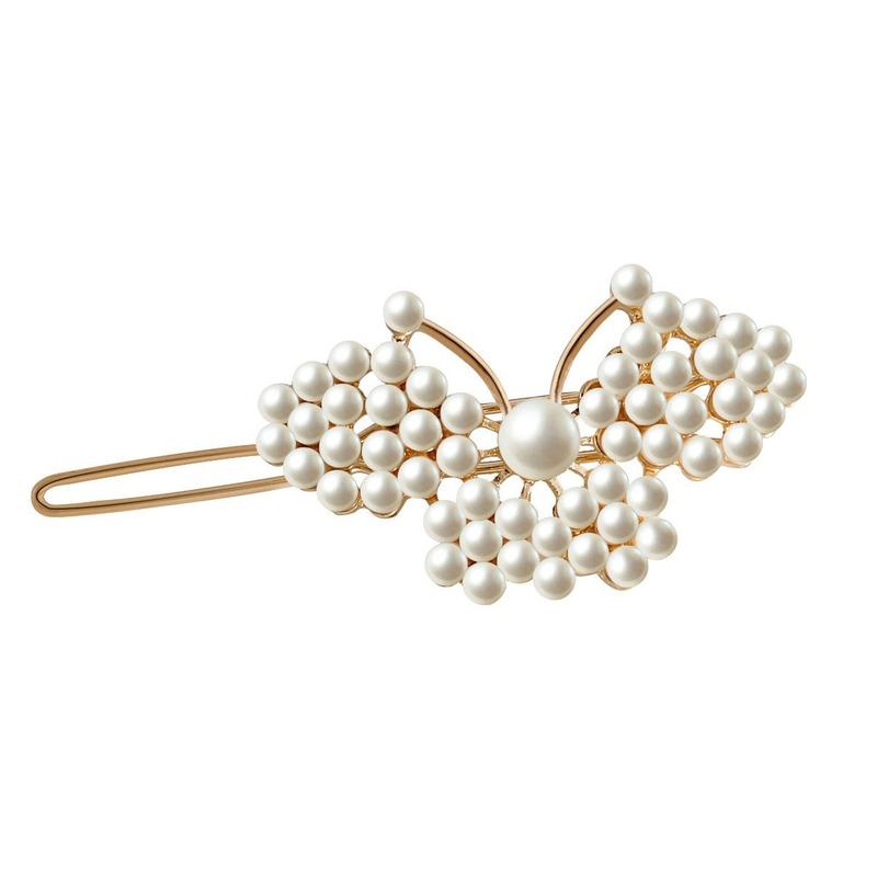 

Hair Clips & Barrettes Pearl Clip Hairpin Headdress Female Creative Geometric Fashion Temperament Butterfly 2021 Girl Gift Wholesale