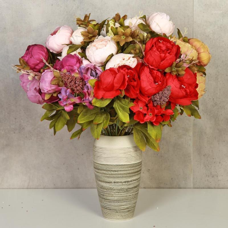 

Artificial Silk Peony Flower for Wedding Home Garden Decor Photography Prop1