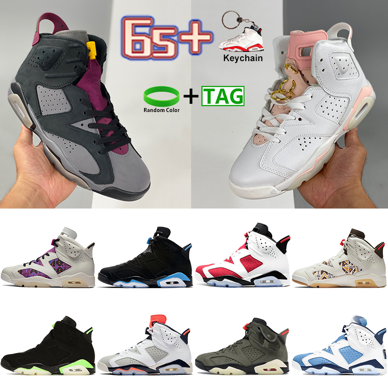

2022 Men Basketball Shoes 6 Sneakers 6s Bordeaux White Barely Rose University Blue Electric Green DMP Carmine Oreo Mens Trainers US 5.5-13, Bubble wrap packaging