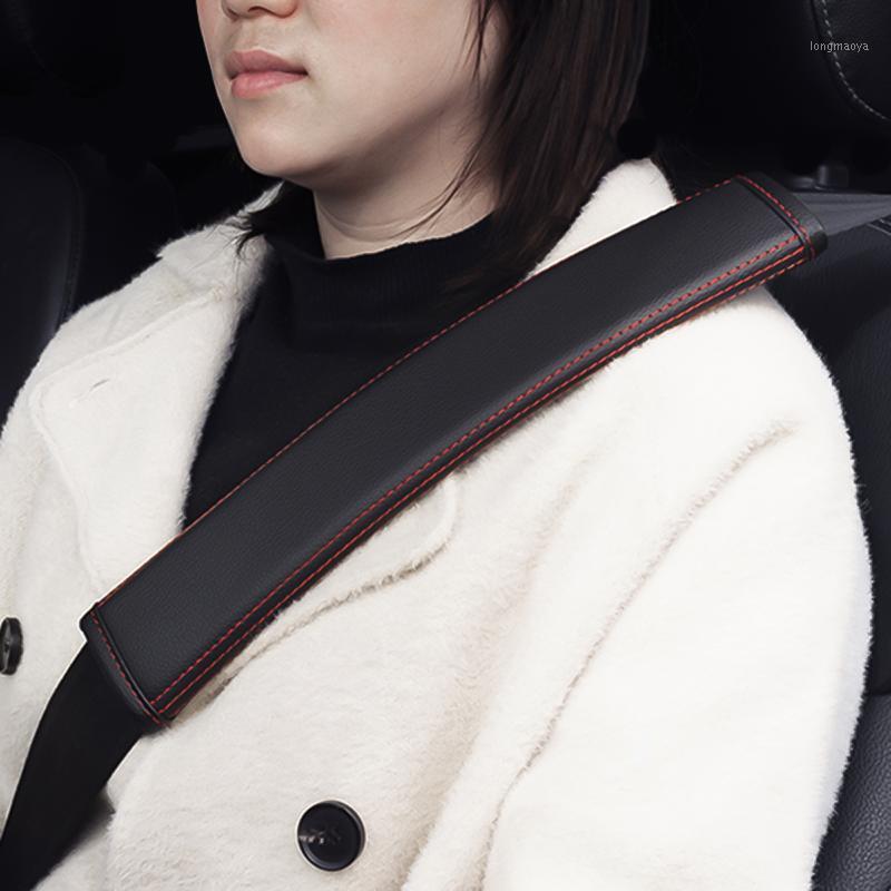 

2PCS Car Seat Belt Covers PU Soft Seat Belt Sleeve Shoulder Pads Cushions Hook And Loop Seatbelt Strap Covers For Protection1